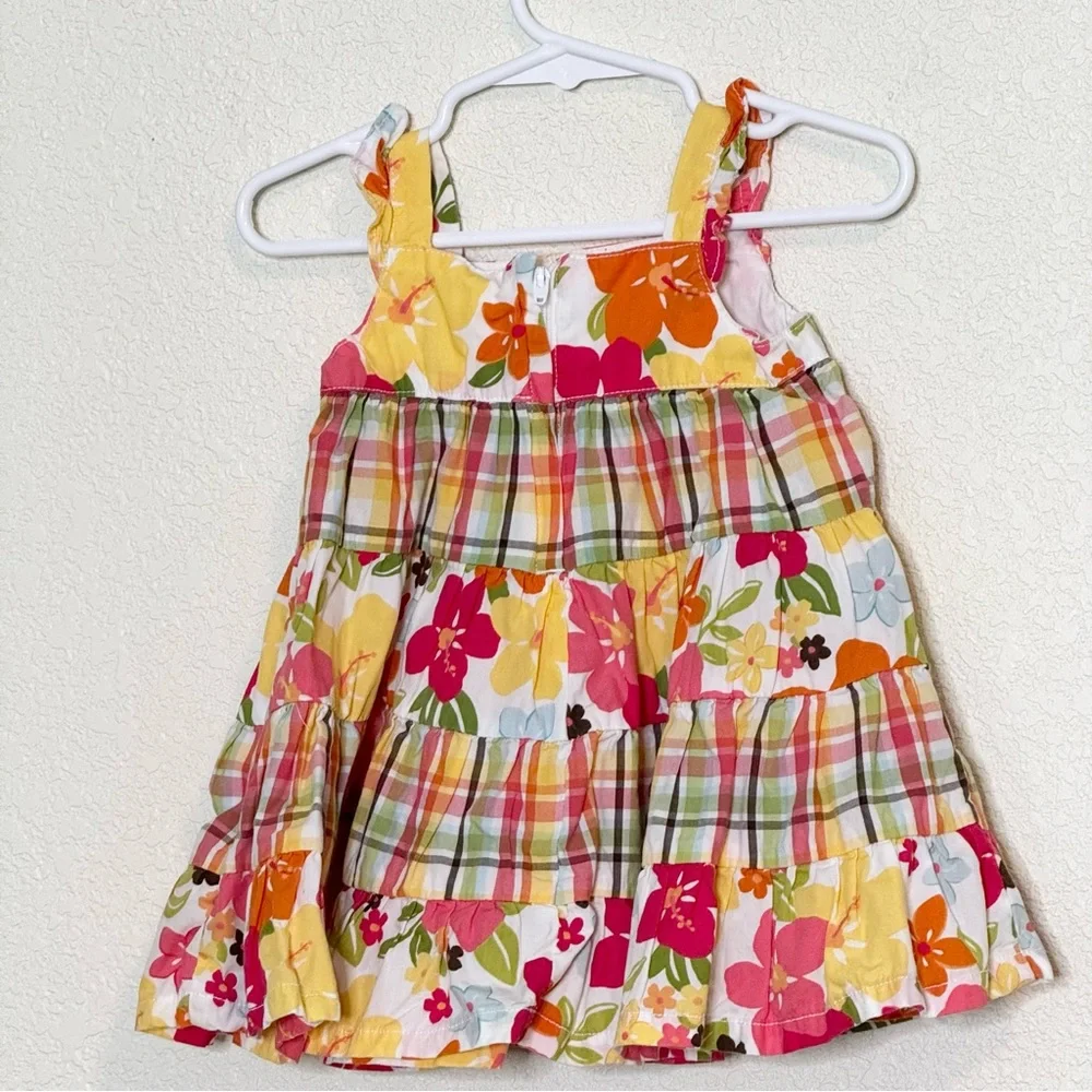 Gymboree Girls 6-12 Months Dress Aloha‎ Sunshine Tropical Flower Sundress